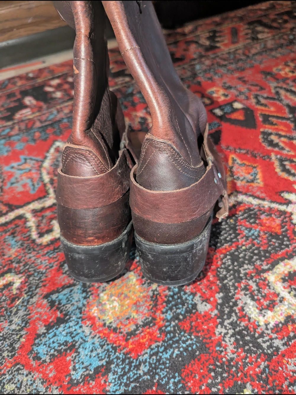 dingo Brown Leather Harness Boots - Picture 4 of 6